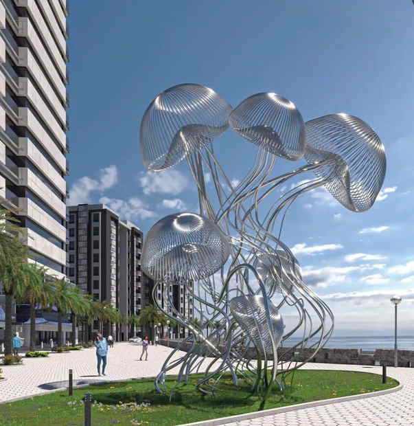 Stainless steel sculpture project