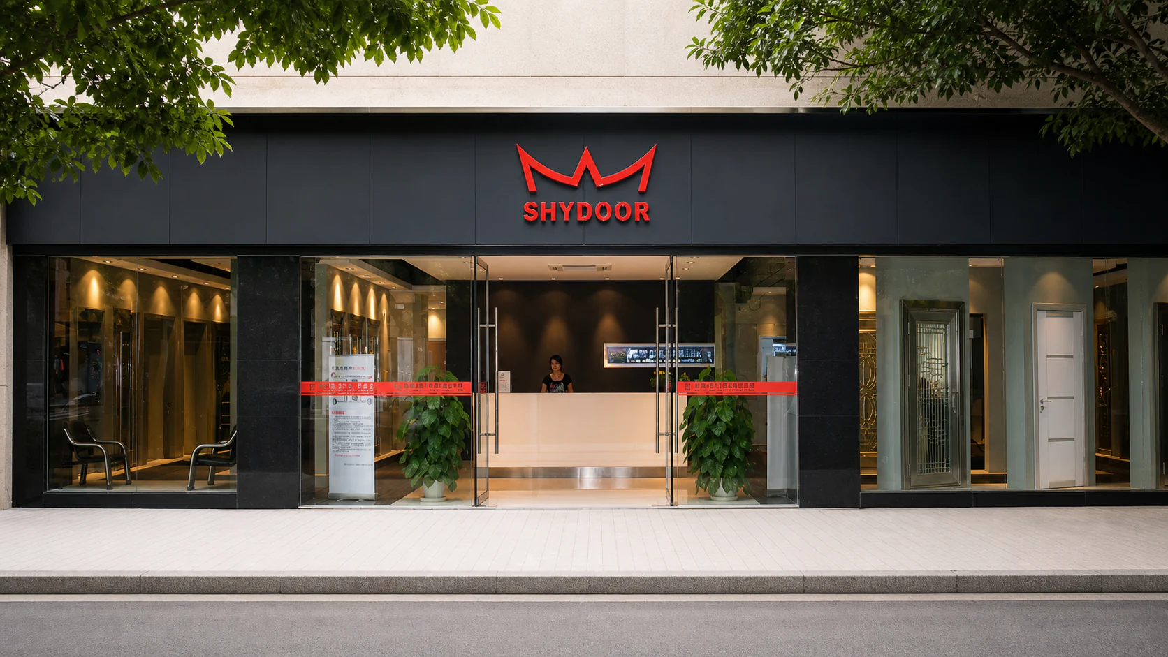 Exterior of the SHYDOOR showroom in Chaozhou